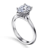 Ellis - 14K White Gold Pear Shape Diamond Engagement Ring