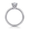 Ali - 14K White Gold Pear Shape Diamond Engagement Ring
