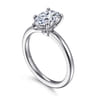Ali - 14K White Gold Pear Shape Diamond Engagement Ring