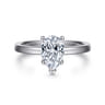 Paula - 14K White Gold Pear Shape Diamond Engagement Ring
