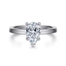 Paula - 14K White Gold Pear Shape Diamond Engagement Ring
