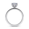 Paula - 14K White Gold Pear Shape Diamond Engagement Ring