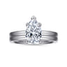 Paula - 14K White Gold Pear Shape Diamond Engagement Ring