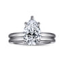 Lark - 14K White Gold Pear Shape Solitaire Engagement Ring