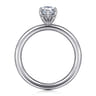 Lark - 14K White Gold Pear Shape Solitaire Engagement Ring