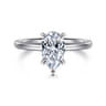 Lark - 14K White Gold Pear Shape Solitaire Engagement Ring