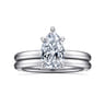 Lark - 14K White Gold Pear Shape Solitaire Engagement Ring
