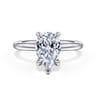 Lark - 14K White Gold Pear Shape Solitaire Engagement Ring