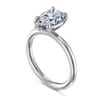 Lark - 14K White Gold Pear Shape Solitaire Engagement Ring