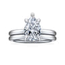 Lark - 14K White Gold Pear Shape Solitaire Engagement Ring