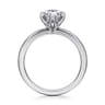 Emma - 14K White Gold Pear Shape Solitaire Engagement Ring