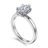 Emma - 14K White Gold Pear Shape Solitaire Engagement Ring