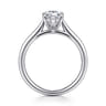 Anne - 14K White Gold Pear Shape Solitaire Diamond Engagement Ring