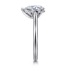 Anne - 14K White Gold Pear Shape Solitaire Diamond Engagement Ring