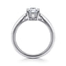 Anushka - 14K White Gold Pear Shape Solitaire Diamond Engagement Ring