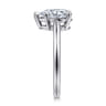 Anushka - 14K White Gold Pear Shape Solitaire Diamond Engagement Ring