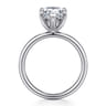 Unite - 14K White Gold Pear Shape Solitaire Diamond Engagement Ring
