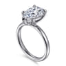 Unite - 14K White Gold Pear Shape Solitaire Diamond Engagement Ring