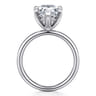 Unite - 14K White Gold Pear Shape Solitaire Diamond Engagement Ring