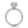 Unite - 14K White Gold Pear Shape Solitaire Diamond Engagement Ring