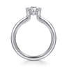 Annie - 14K White Gold Split Shank Pear Shape Diamond Engagement Ring