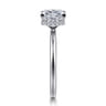 Rainah - 14K White Gold Princess Diamond Engagement Ring - 0.12 ct