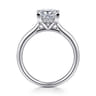 Aure - 14K White Gold Princess Cut Solitaire Diamond Engagement Ring - 0.05 ct