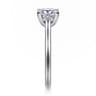 Ericka - 14K White Gold Princess Cut Diamond Engagement Ring - 0.12 ct