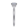 14K White Gold Diamond Engagement Ring - 0.06 ct