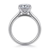 Azucena - 14K White Gold Princess Cut Solitaire Diamond Engagement Ring - 0.05 ct
