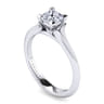 Ellis - 14K White Gold Princess Cut Diamond Engagement Ring