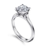 Ellis - 14K White Gold Princess Cut Diamond Engagement Ring