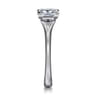 Ellis - 14K White Gold Princess Cut Diamond Engagement Ring