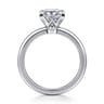 Ali - 14K White Gold Princess Cut Diamond Engagement Ring