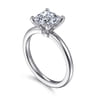 Ali - 14K White Gold Princess Cut Diamond Engagement Ring