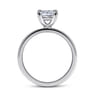Paula - 14K White Gold Princess Cut Diamond Engagement Ring