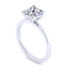 Paula - 14K White Gold Princess Cut Diamond Engagement Ring
