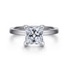 Paula - 14K White Gold Princess Cut Diamond Engagement Ring