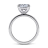 Paula - 14K White Gold Princess Cut Diamond Engagement Ring