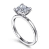 Paula - 14K White Gold Princess Cut Diamond Engagement Ring