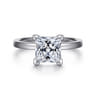 Paula - 14K White Gold Princess Cut Diamond Engagement Ring