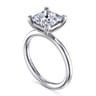 Lark - 14K White Gold Princess Cut Solitaire Engagement Ring