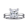 Lark - 14K White Gold Princess Cut Solitaire Engagement Ring