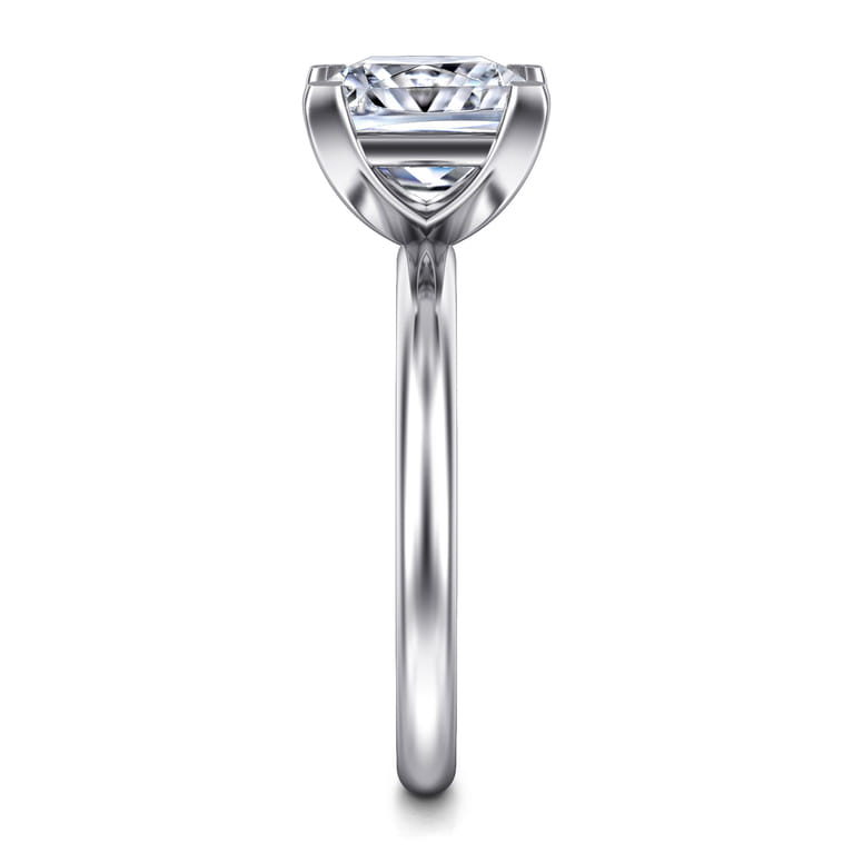 Lark - 14K White Gold Princess Cut Solitaire Engagement Ring - Shot 5