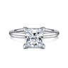 Lark - 14K White Gold Princess Cut Solitaire Engagement Ring