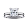 Lark - 14K White Gold Princess Cut Solitaire Engagement Ring