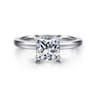 Emma - 14K White Gold Princess Cut Solitaire Engagement Ring