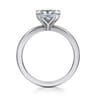 Emma - 14K White Gold Princess Cut Solitaire Engagement Ring