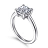 Anushka - 14K White Gold Princess Cut Solitaire Diamond Engagement Ring