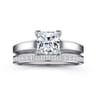 Hunter - 14K White Gold Princess Cut Diamond Engagement Ring